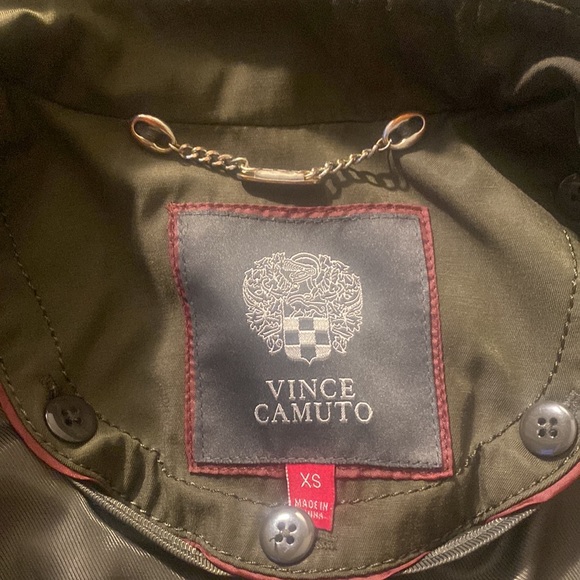 Vince Camuto Olive Green Trench Coat - Picture 5 of 6